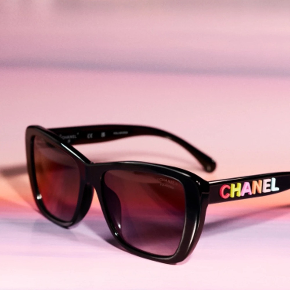 Chanel Rainbow Logo Sunglasses